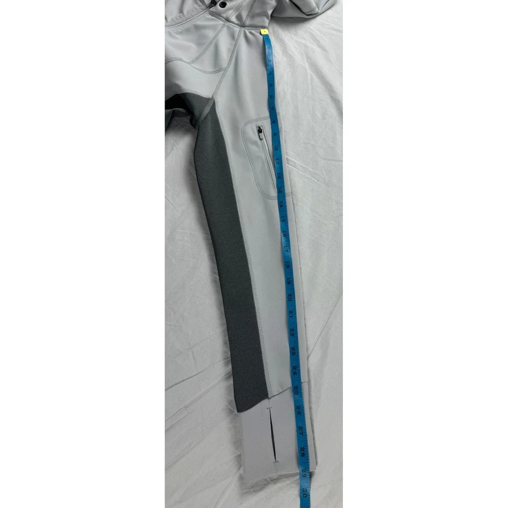 Athleta Women's Gray Full Zip‎ Hooded Athletic Jacket Size S